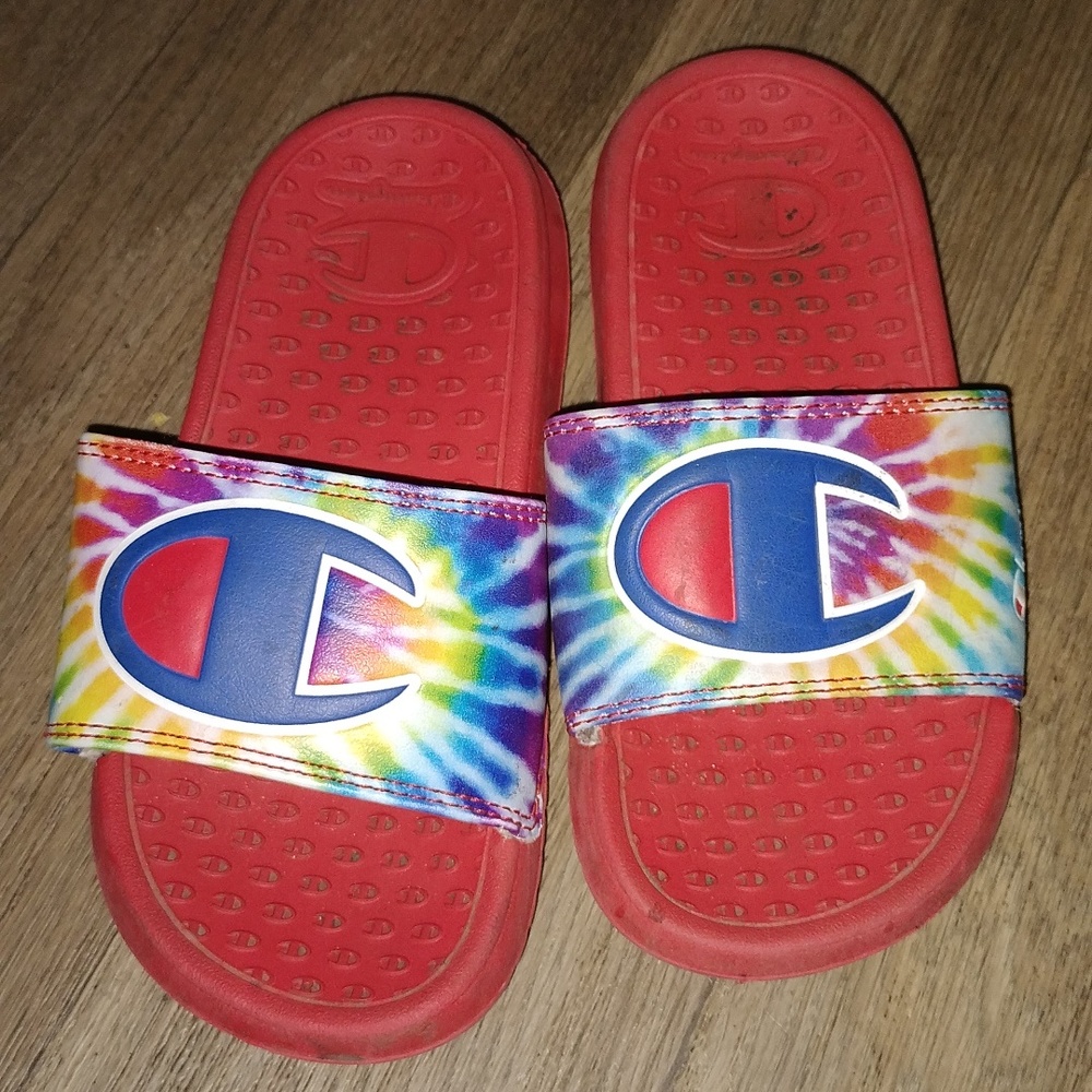 Youth Champion tye-dye slides